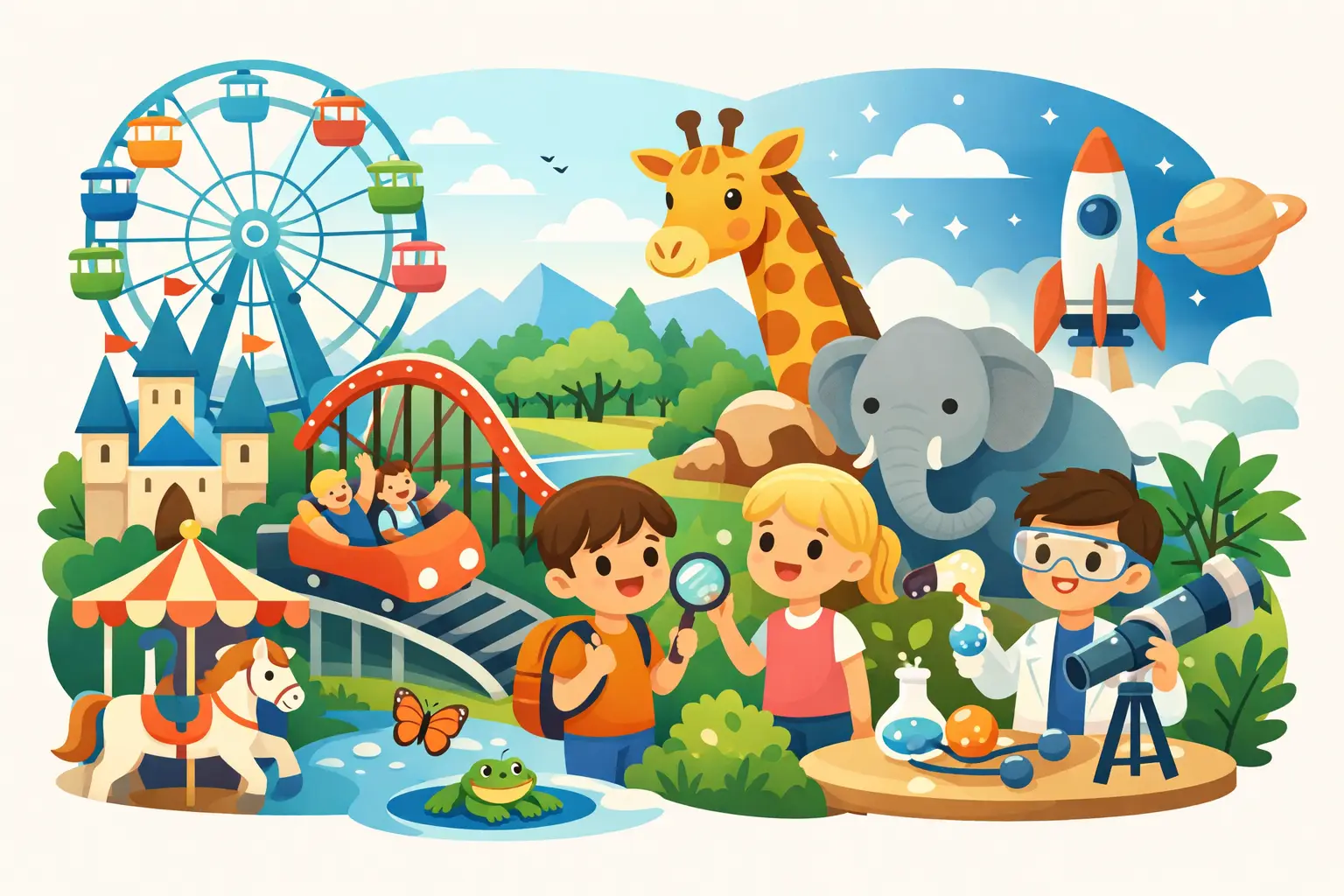 Beste Attraktionen für Grundschulkinder