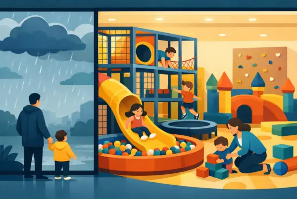 Indoorspielplatz bei schlechtem Wetter nutzen
