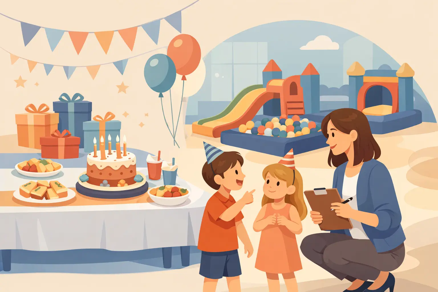 Kindergeburtstag mit Essen indoor planen