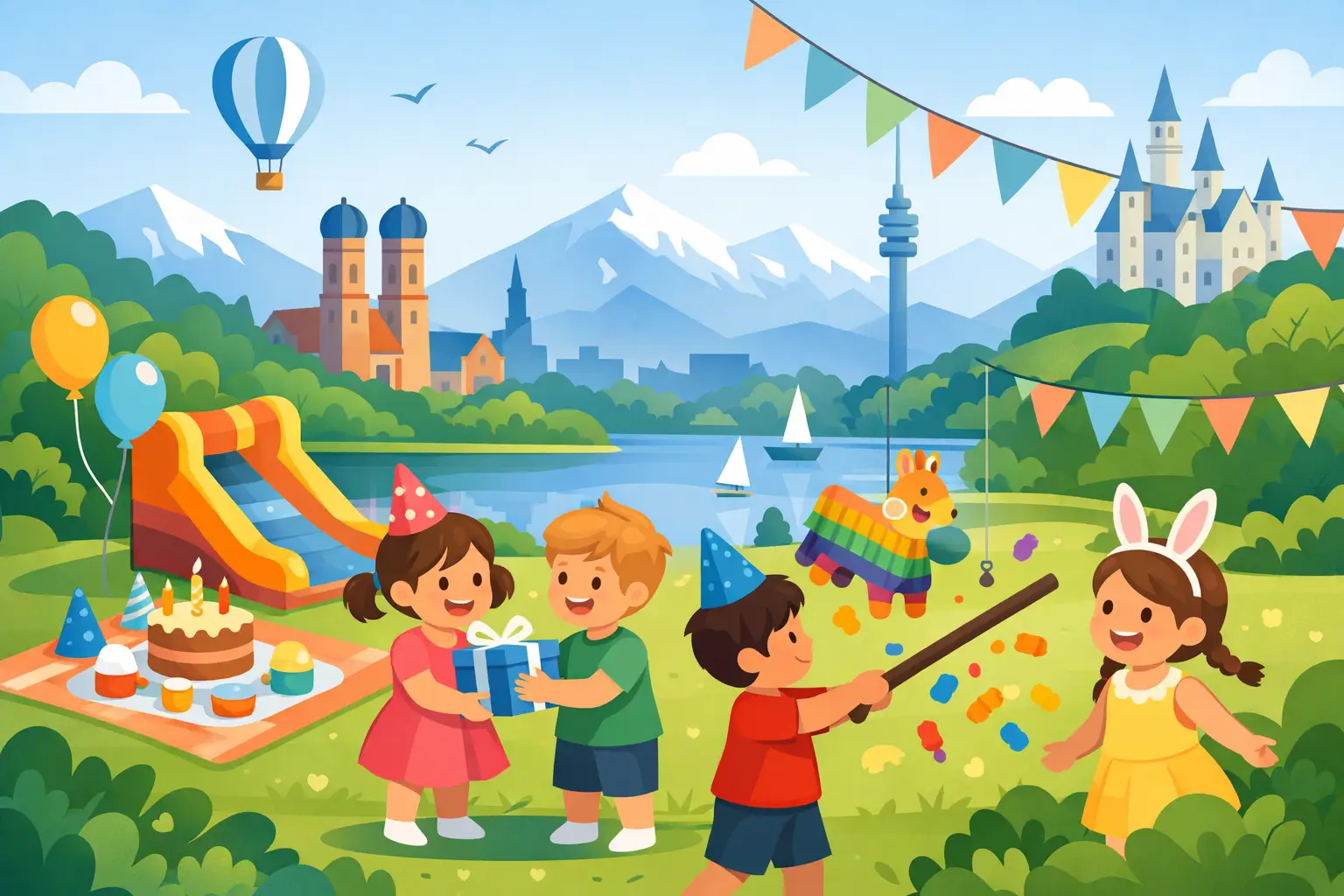 Kindergeburtstag München Umgebung feiern