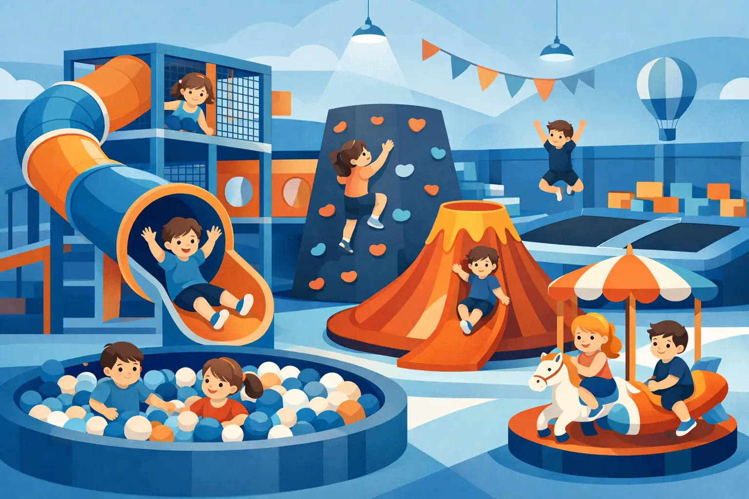 Top Attraktionen im Indoorspielplatz