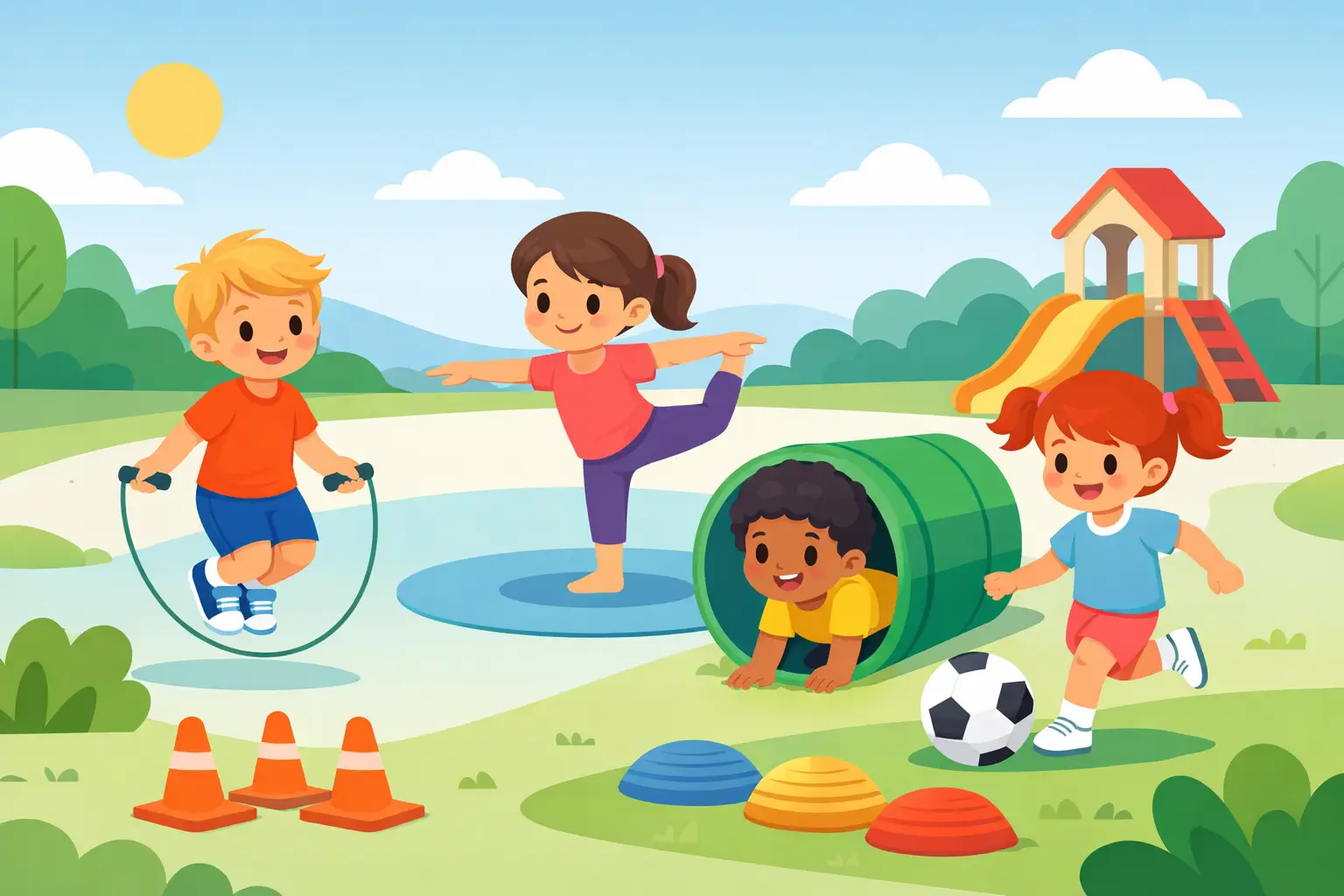 Beliebte Bewegungsangebote für Kindergartenkinder