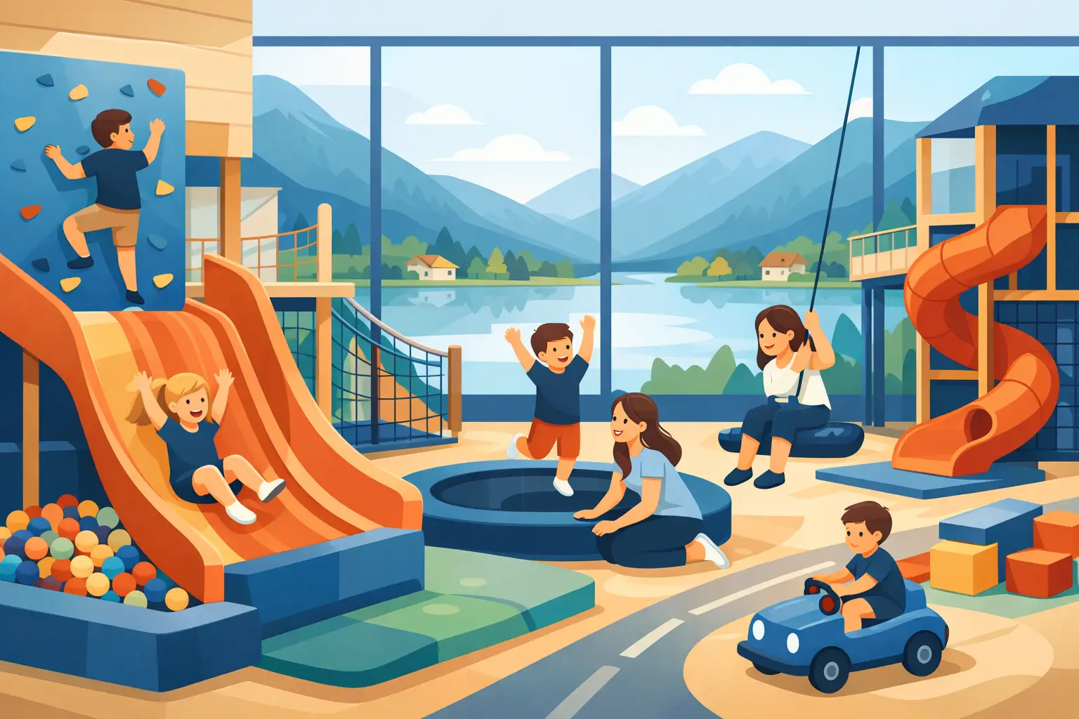 Indoorspielplatz für aktive Familien am Tegernsee