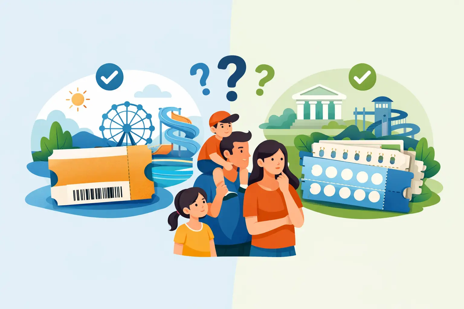 Tagesticket oder Zehnerkarte für Familien?