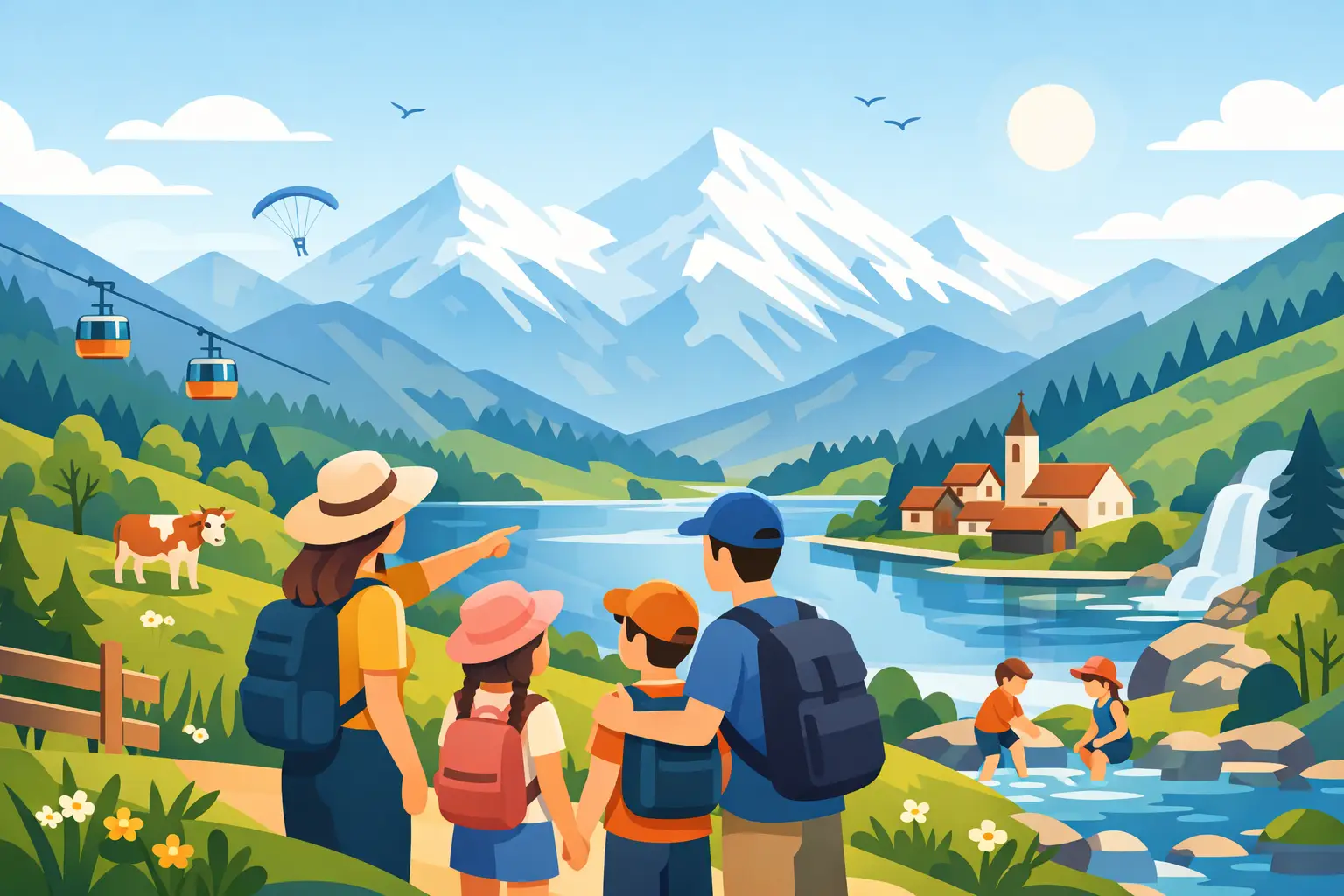 Familienausflug im Oberland mit Kindern planen