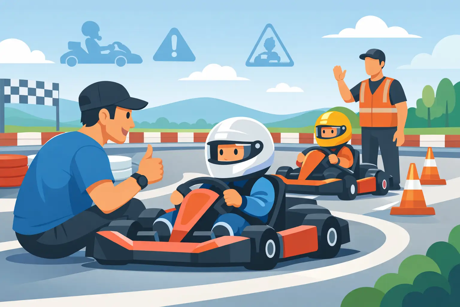 Kartbahn mit Kindern sicher nutzen: 8 Tipps