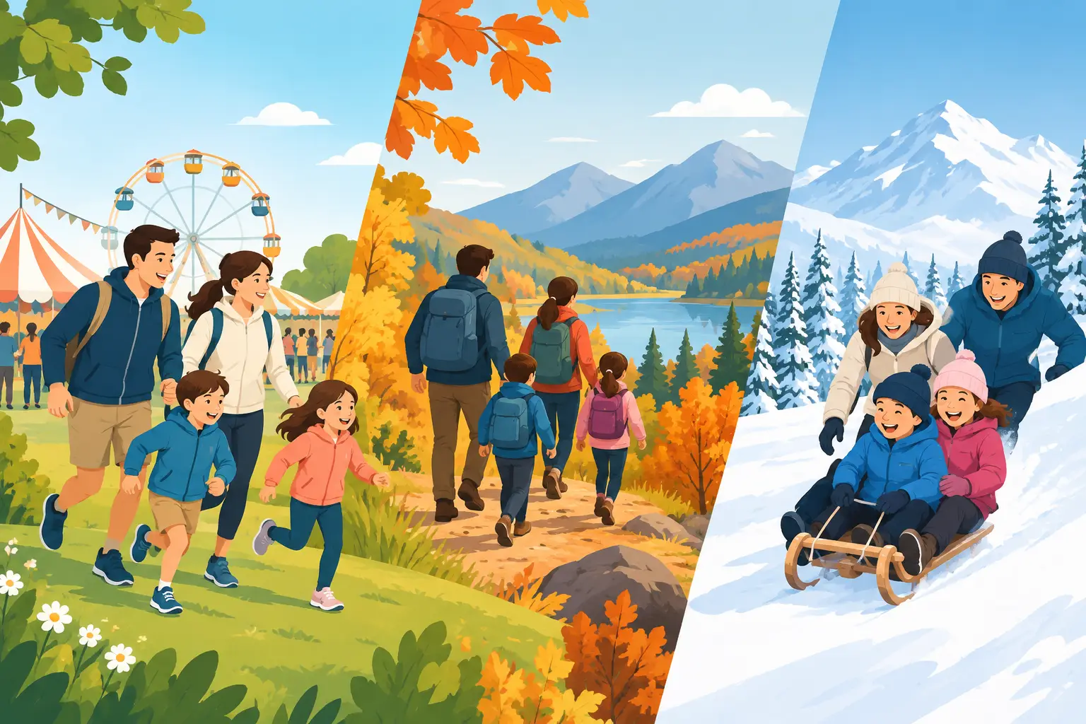 Saisonale Events für Familien mit Action